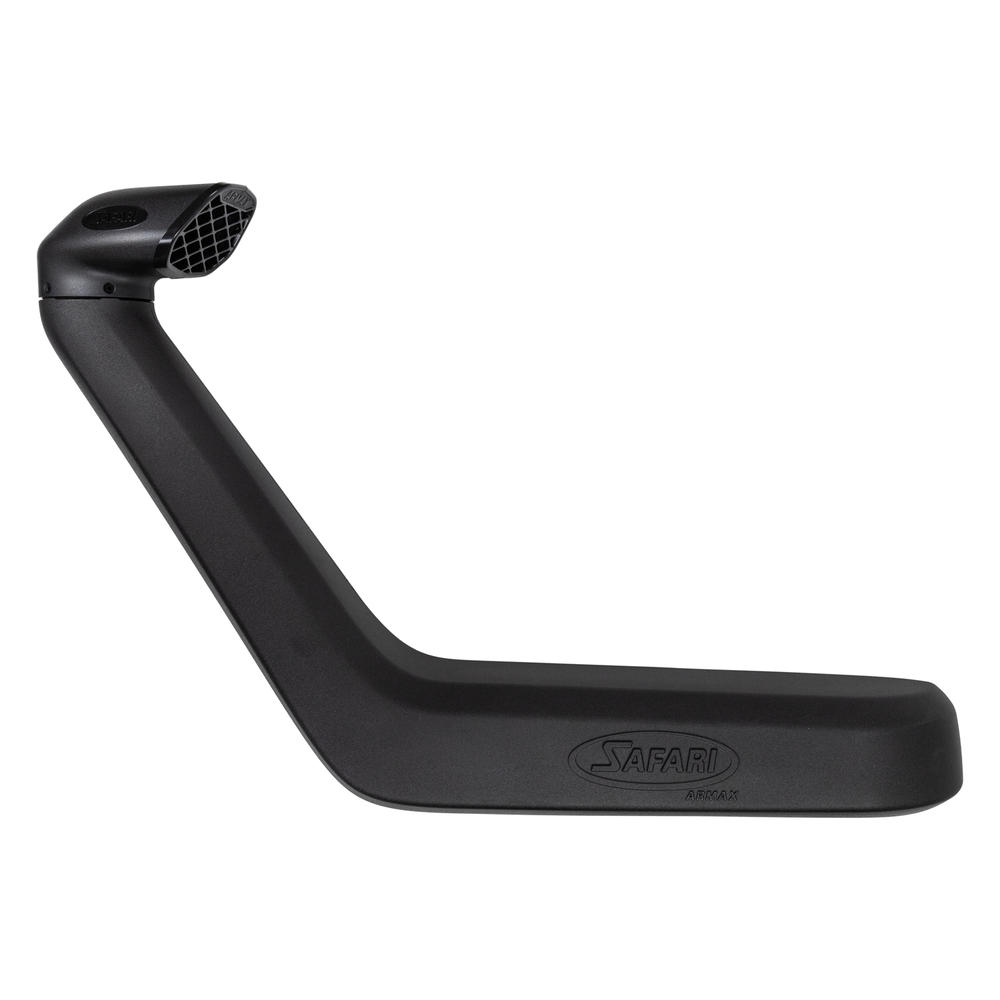 Snorkel Safari 4x4 Armax pour Toyota Land Cruiser VDJ7 V8 D4-D 2024, tube en plastique noir monté sur le véhicule.