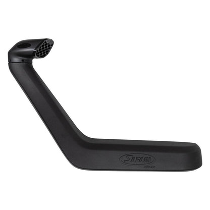 Snorkel Safari 4x4 Armax pour Toyota Land Cruiser VDJ7 V8 D4-D 2024, tube en plastique noir monté sur le véhicule.