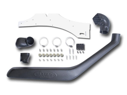 Snorkel Safari 4x4 pour Ford Ranger 2007-2011, installation sur le côté du véhicule, en plastique noir durable.