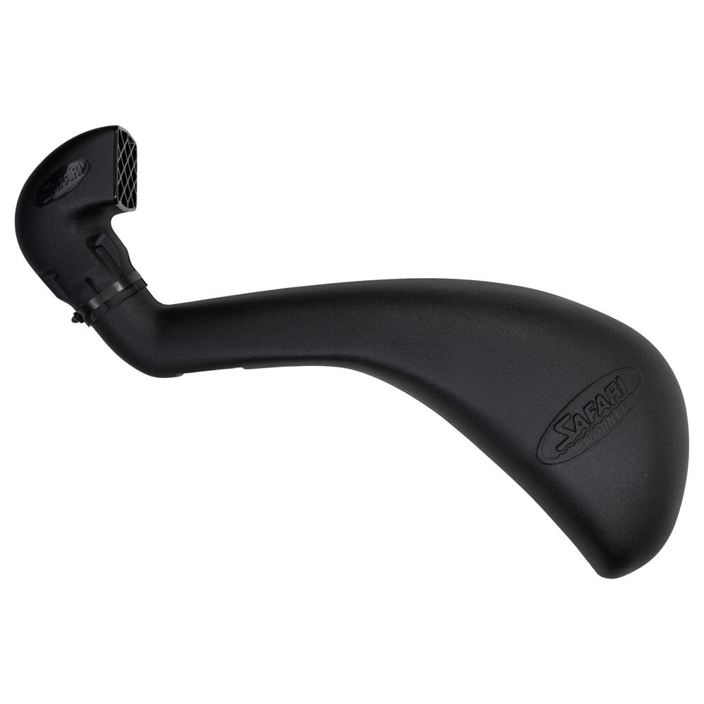 Snorkel Safari 4x4 pour Ford Ranger T6 2012-2015 3.2L, installation sur le côté du véhicule, en plastique noir robuste.