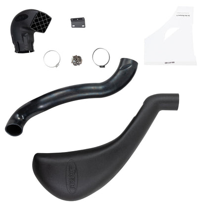 Snorkel Safari 4x4 pour Ford Ranger T6 2012-2015 3.2L, pièce de protection pour le moteur, monté sur le véhicule.