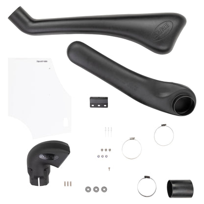 Snorkel Safari 4x4 pour Isuzu Dmax 2003-2006 3.0TD, installation sur le capot du véhicule.