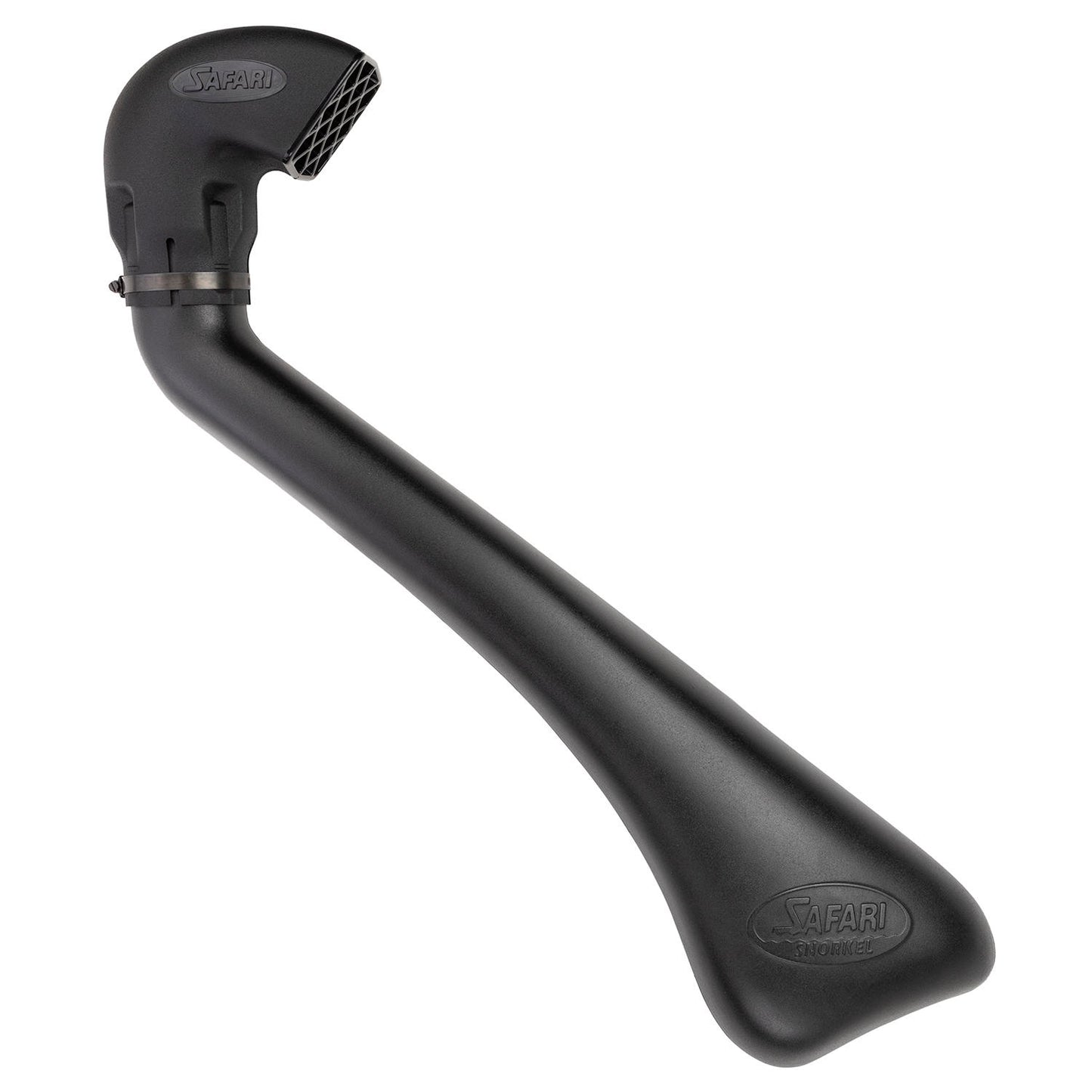 Tube de snorkel Safari 4x4 pour Isuzu Dmax 2003-2006 3.0TD, fixation sur le côté du véhicule, en contexte extérieur.