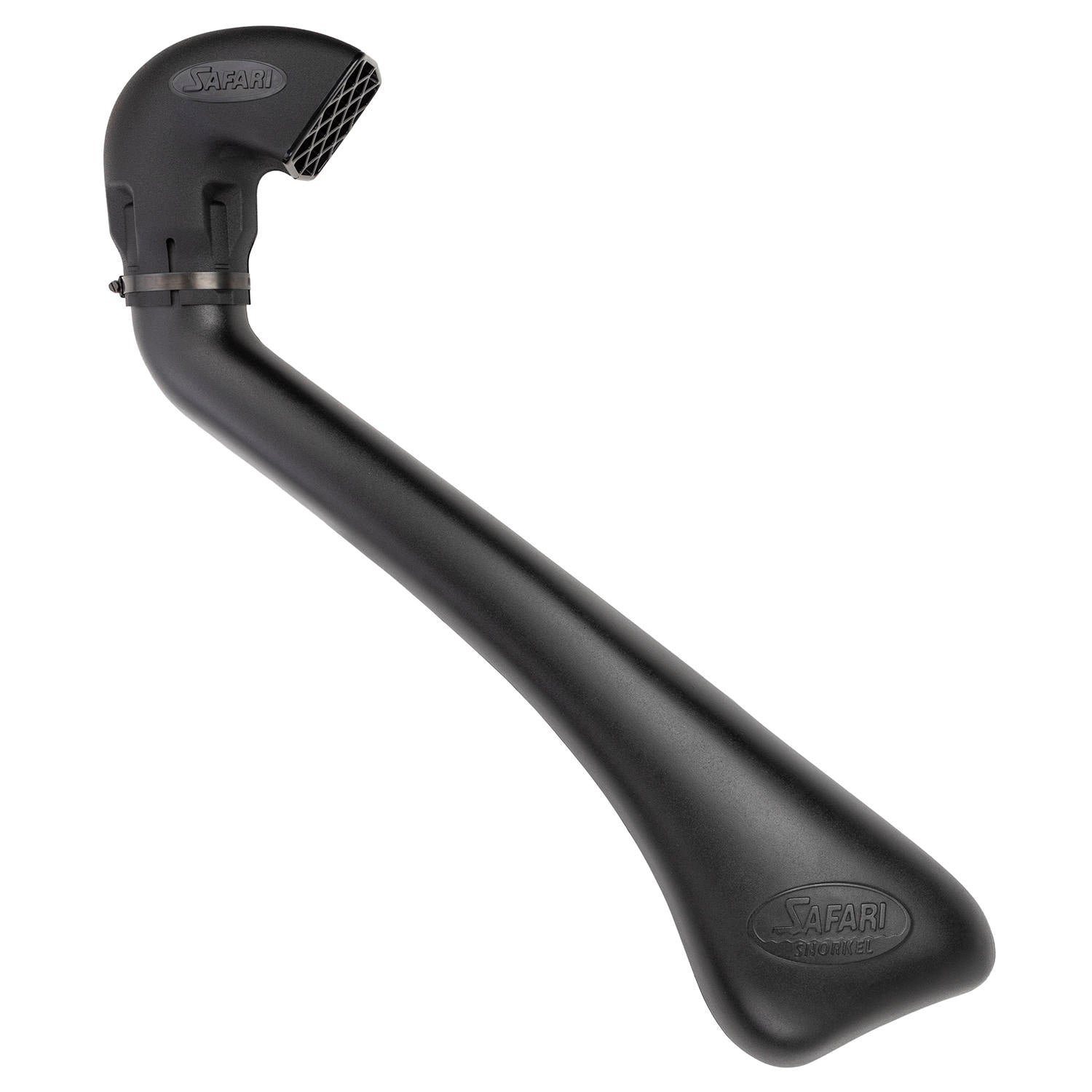 Tube de snorkel Safari 4x4 pour Isuzu Dmax 2003-2006 3.0TD, fixation sur le côté du véhicule, en contexte extérieur.