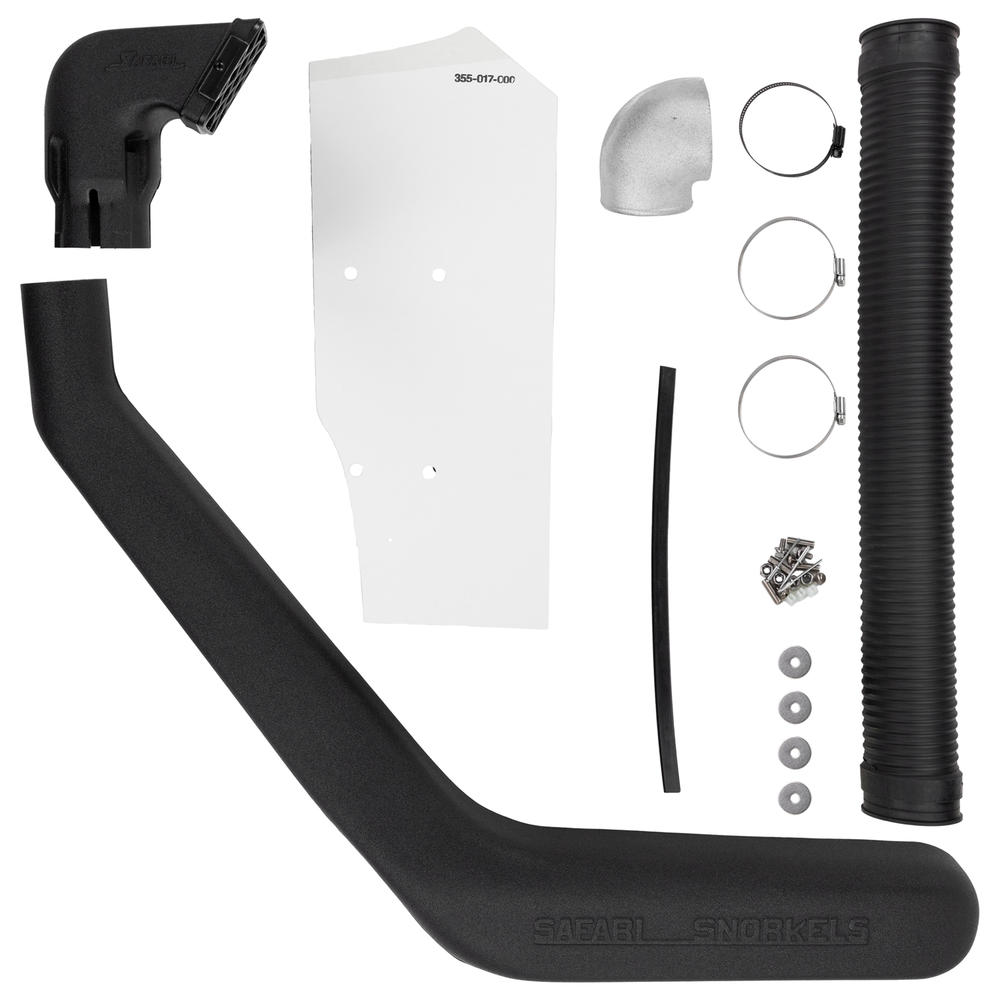 snorkel Safari 4x4 pour Land Cruiser HJ60 HJ61, installé sur le côté du véhicule, en plastique noir robuste