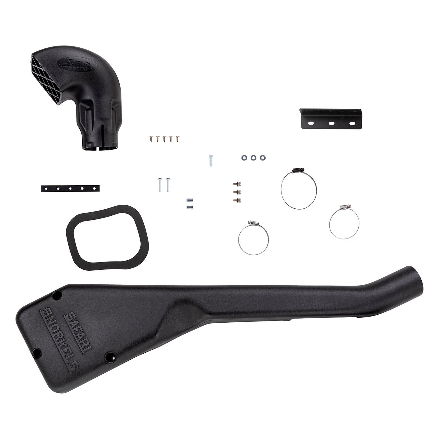 Écumeur Safari 4x4 pour Land Rover Defender 200TDI, installation du snorkel robuste en position latérale.
