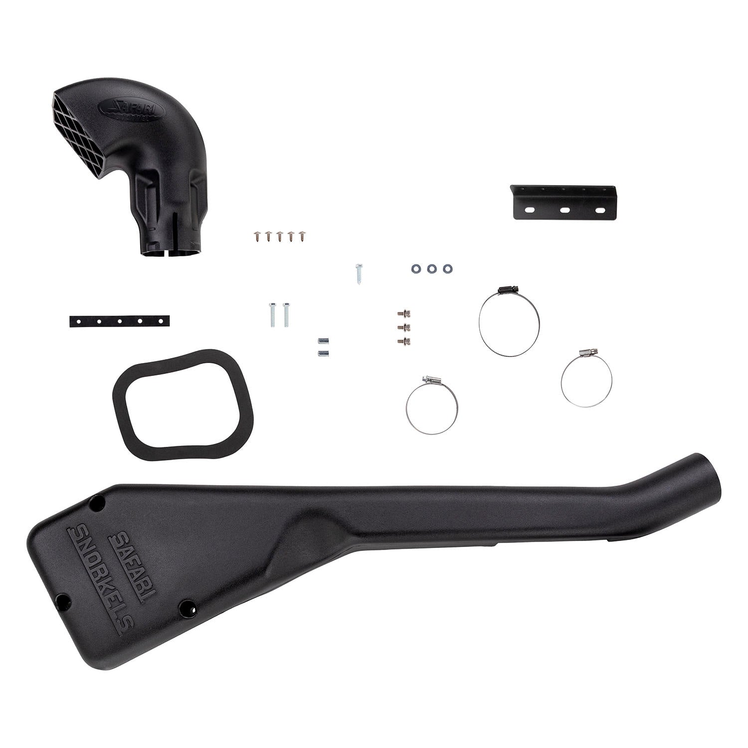 Écumeur Safari 4x4 pour Land Rover Defender 200TDI, installation du snorkel robuste en position latérale.