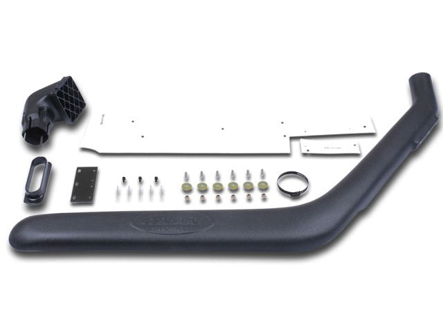 Snorkel Safari 4x4 sur Land Rover Discovery Série 2 TD5 V8, tube d'admission d'air robuste pour tout-terrain.