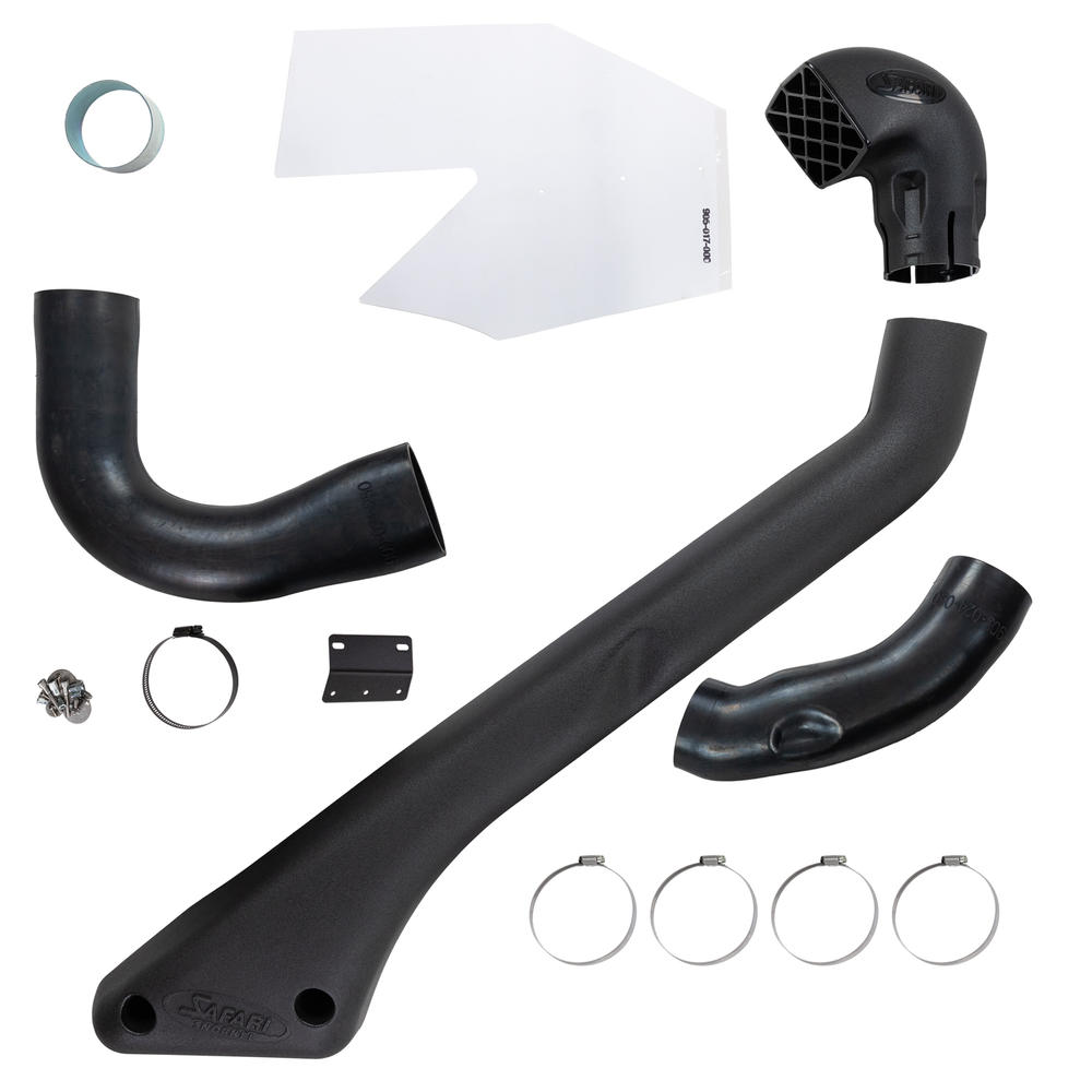 Snorkel Safari 4x4 pour Mercedes Sprinter W906 W907 2006-2022, monté sur le côté du véhicule, en plastique noir robuste