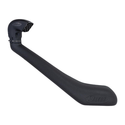 Snorkel Safari 4x4 pour Mitsubishi L200 2015-2019, fixation sur le côté du véhicule, en plastique noir robuste.