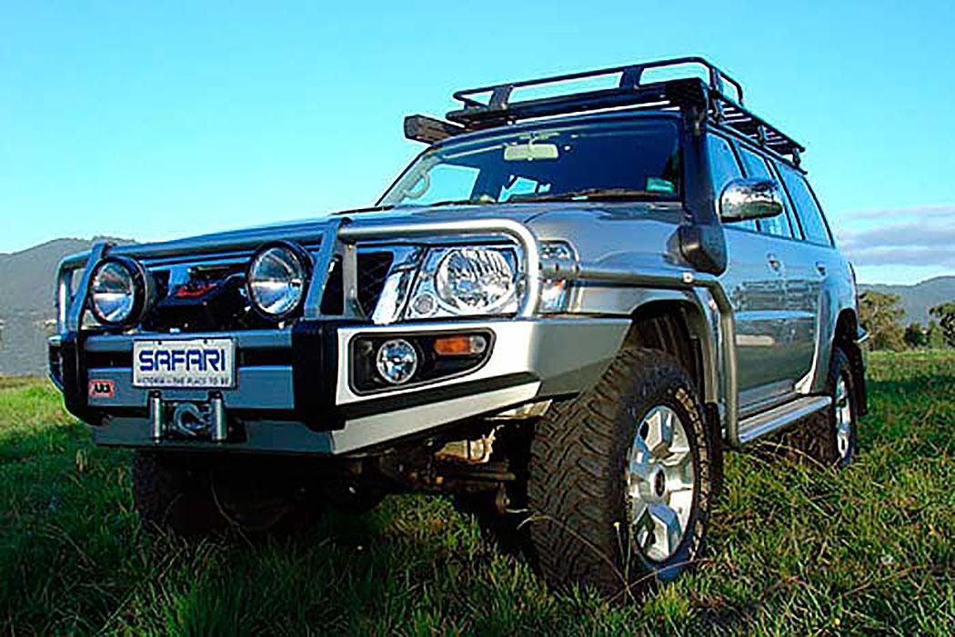 Snorkel Safari 4x4 pour Nissan Patrol GR Y61 2005+, accessoire de protection pour moteur 3.0L, couleur noire.