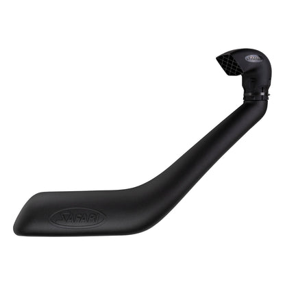 Snorkel Safari 4x4 pour Nissan Patrol Y62 2020+ avec moteur V6 4L ou V8 5.6L, installé sur le véhicule.