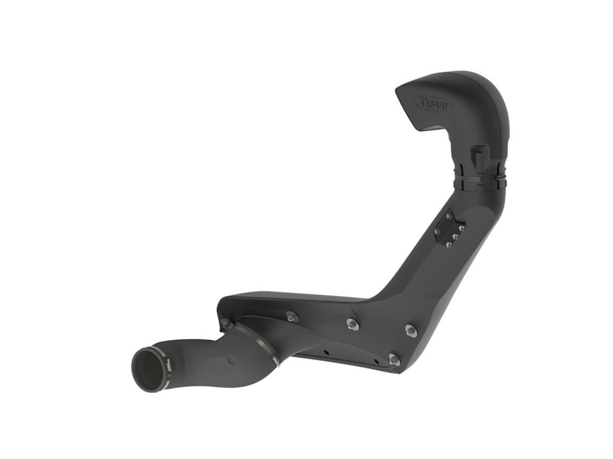Snorkel Safari 4x4 pour Toyota 4Runner gen4 V6 4L, installation sur le côté du véhicule, en plastique noir robuste.