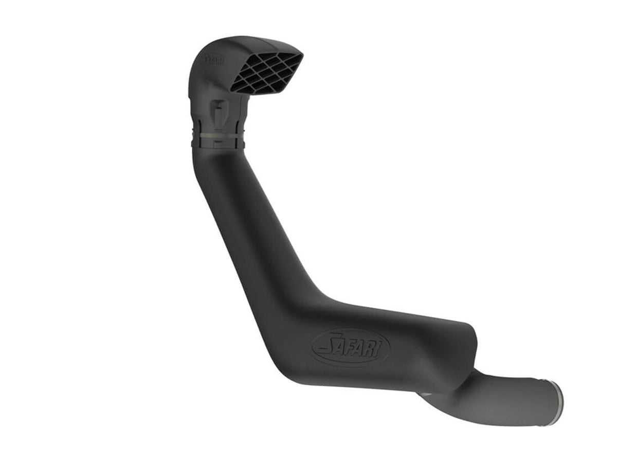 Snorkel Safari 4x4 pour Toyota 4Runner Gen4 V6 4L, fixation sur le côté du véhicule, en plastique noir robuste.