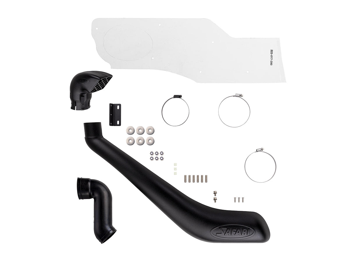 Snorkel Safari 4x4 pour Toyota Hilux Revo D4-D avec ailes étroites, installation sur le modèle à simple cabine.