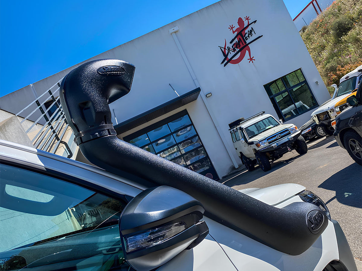 Snorkel Safari 4x4 pour Toyota Hilux Revo D4-D, ailes étroites, installation sur cabine simple, accessoire de véhicule tout-terrain