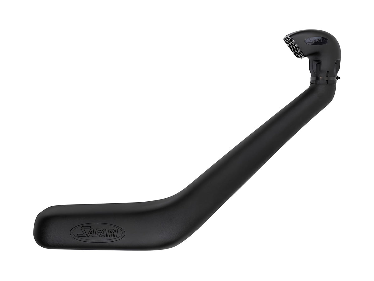 Snorkel Safari 4x4 pour Toyota Land Cruiser FJA300 V6 Biturbo Diesel, fixation et tube en plastique noir robuste.