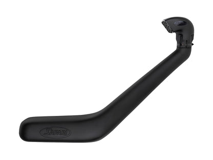 Snorkel Safari 4x4 pour Toyota Land Cruiser FJA300 V6 Biturbo Diesel, fixation et tube en plastique noir robuste.