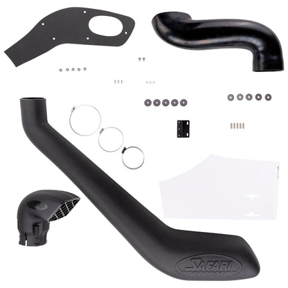 Snorkel Safari 4x4 pour Toyota Land Cruiser GDJ150 GDJ155 2.8D4-D 2015-2017, fixation sur le véhicule.