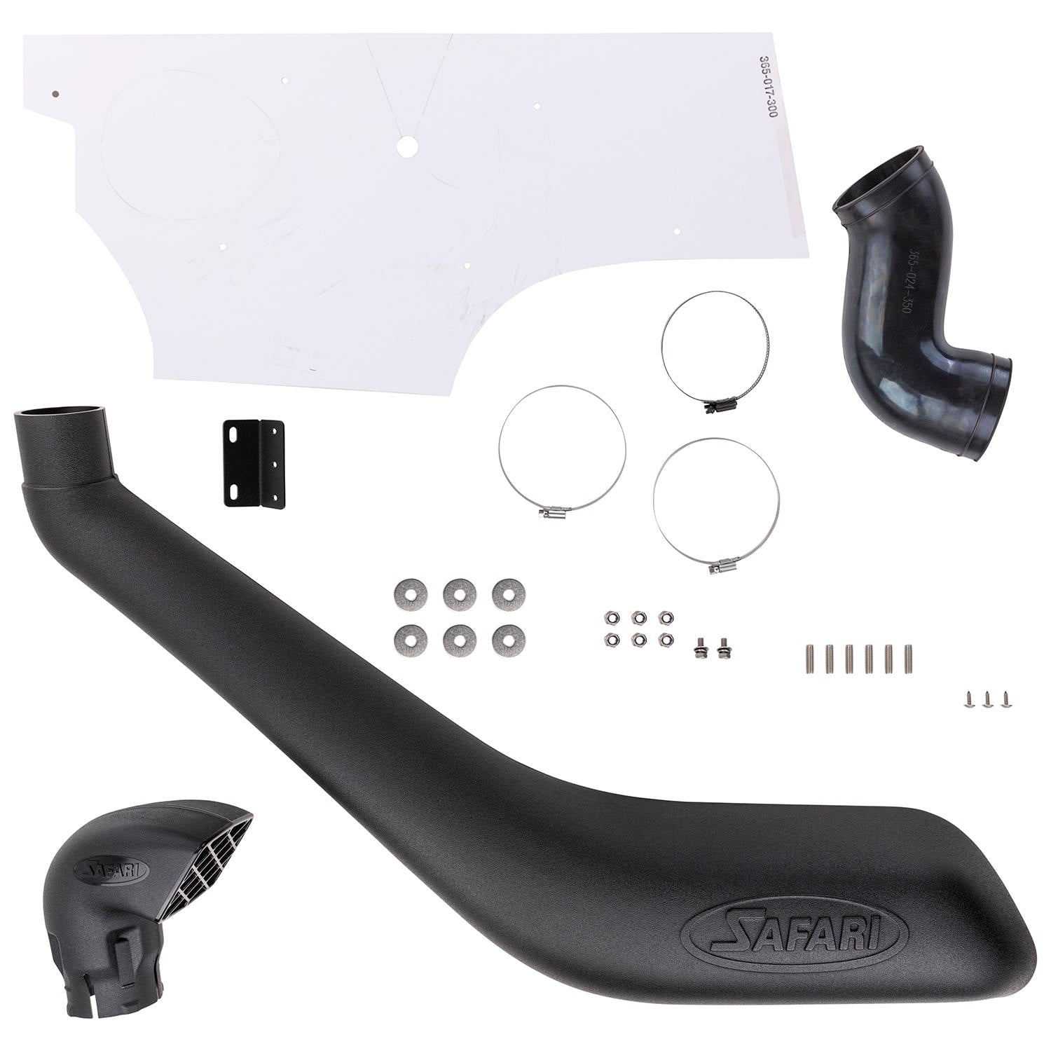 Snorkel Safari 4x4 pour Toyota Land Cruiser GDJ150 GDJ155 2.8D4-D, installé sur le véhicule, en vue latérale.