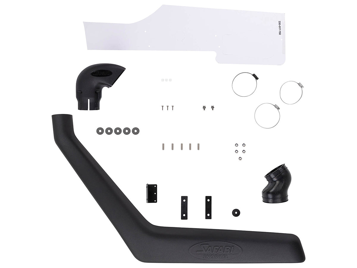 Snorkel Safari 4x4 pour Toyota Land Cruiser HZJ7 2007-2023, accessoire de protection pour moteur, installé sur le véhicule.