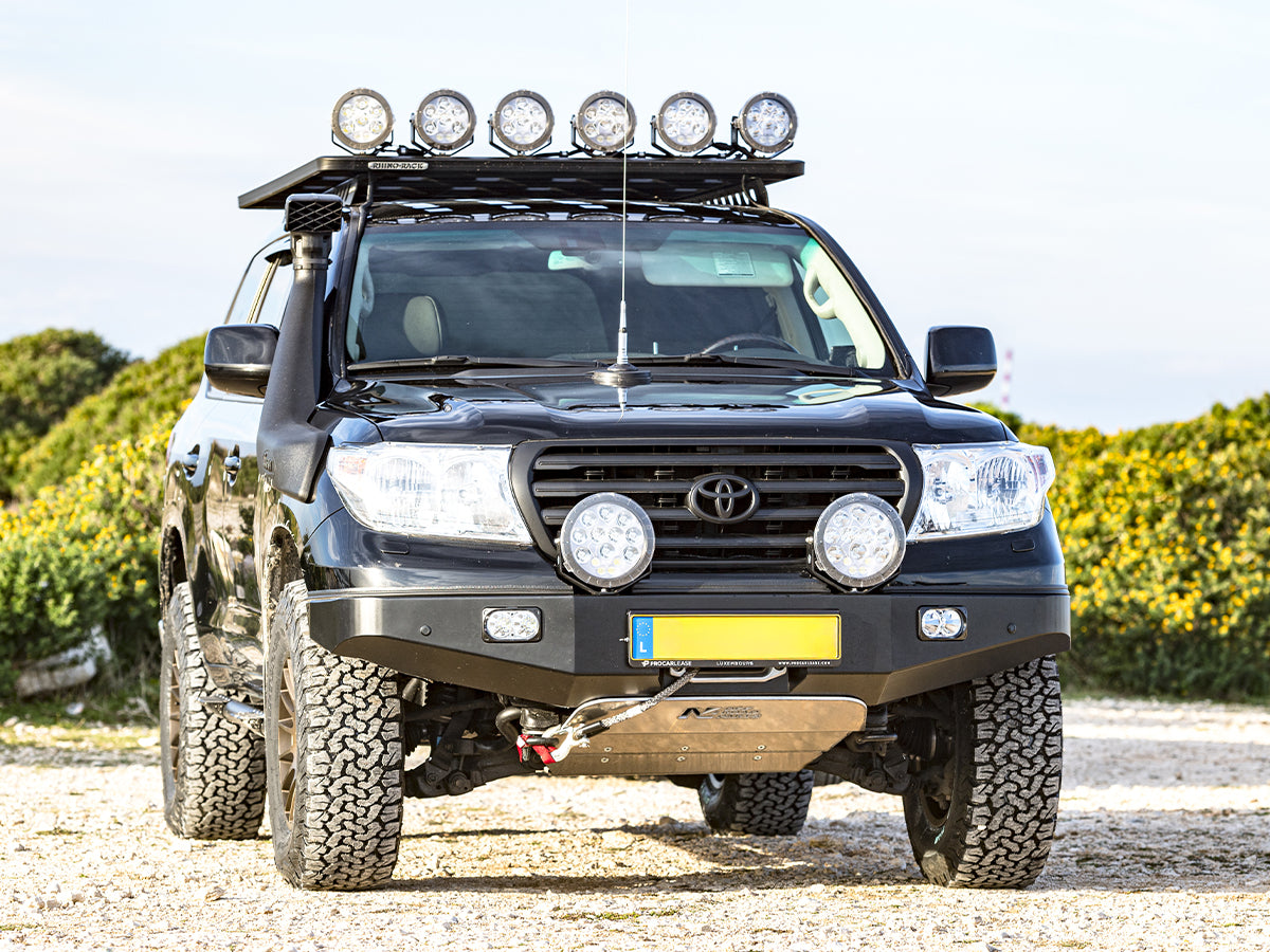Tube de snorkel Safari 4x4 pour Toyota Land Cruiser VDJ200 UZJ200 2008-2015, installation sur le pare-brise.