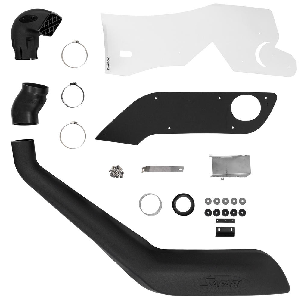 Tube de snorkel Safari 4x4 pour Toyota Land Cruiser VDJ200 UZJ200 2008-2015, installé sur le véhicule.