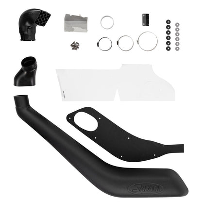 Snorkel Safari 4x4 pour Toyota Land Cruiser VDJ200 UZJ200 2015+, montage sur le côté du véhicule.