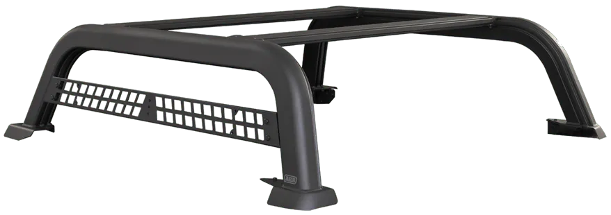 Support de benne ARB pour Volkswagen Amarok 2023+ avec système de porte-bagages robuste et fixation solide.