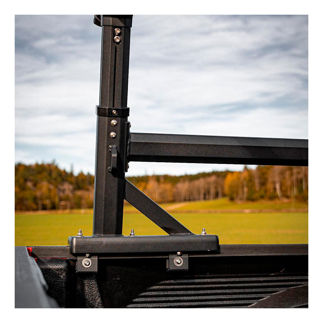 Support de benne universel en aluminium pour pickup BULLFACE, structure solide et léger pour transport et fixation.