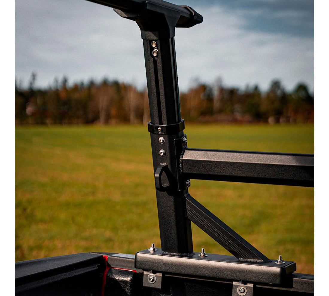 Support de benne universel en aluminium BULLFACE pour pickup, porte-bagages robuste et léger, adapté aux véhicules utilitaires.