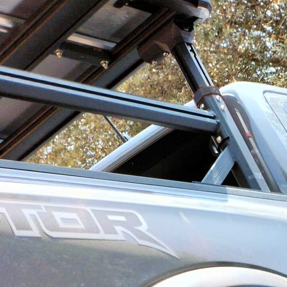 Support de benne universel en aluminium pour pickup BULLFACE, robuste support de rack de lit pour véhicule utilitaire.