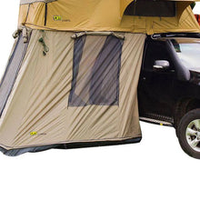 Annexe de tente TJM Yulara pour tente de toit avec tapis de sol intégré, idéale pour camping et aventures tout-terrain.