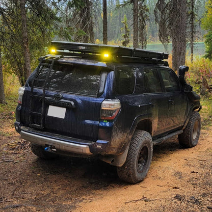 Tente de toit EQUINOX 2 places de GO OVERLAND CANADA en aluminium, fixation solide, vue d'ensemble de la tente de toit.
