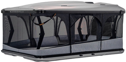 Tente de toit James Baroud Odyssey L gris, tente de toit pour camping, confort à 360°, haute qualité et design robuste.
