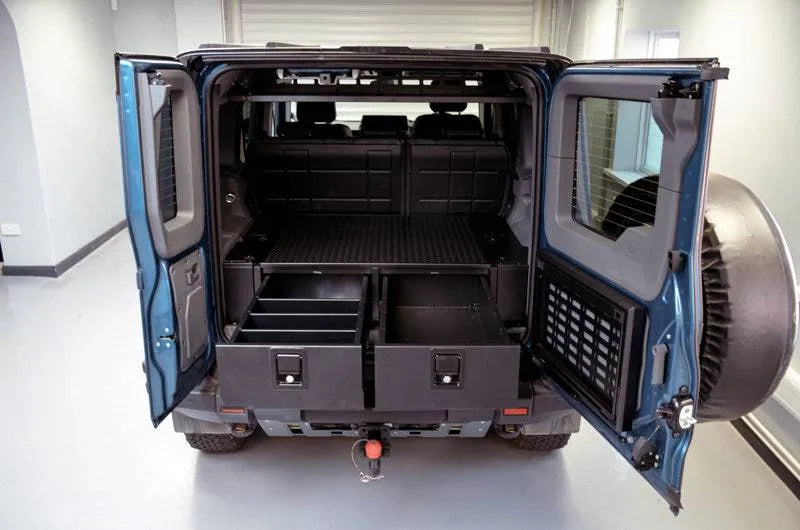 Tiroirs de rangement RUUUD pour l'aménagement INEOS GRENADIER 2023, kit pratique pour utilitaire tout-terrain.