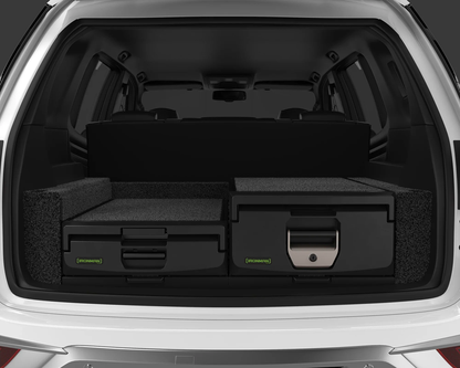 Kit de 2 tiroirs standard et mi-hauteur IRONMAN 4x4 pour rangement robuste et pratique en véhicule tout-terrain.