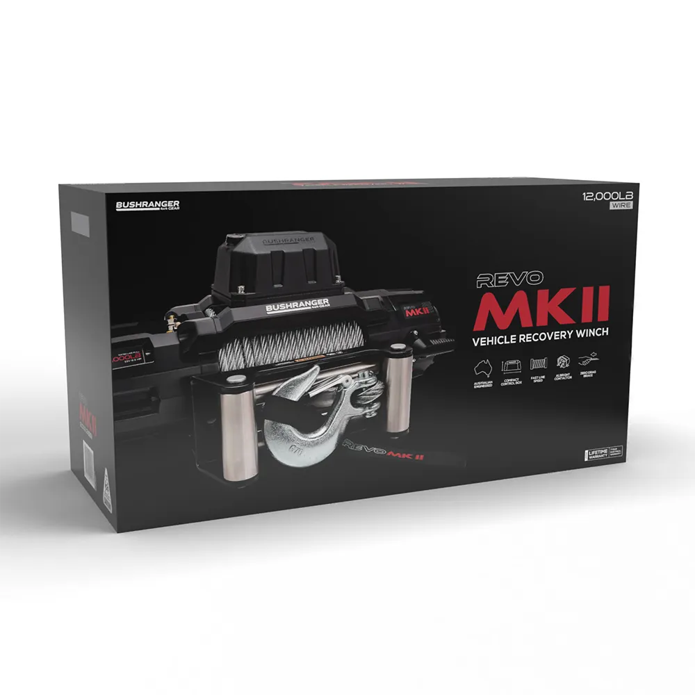 Treuil Bushranger REVO MKII 5443kg - Acier ou Synthétique sur Xperts4x4 Accessoires 4x4 Off-Road