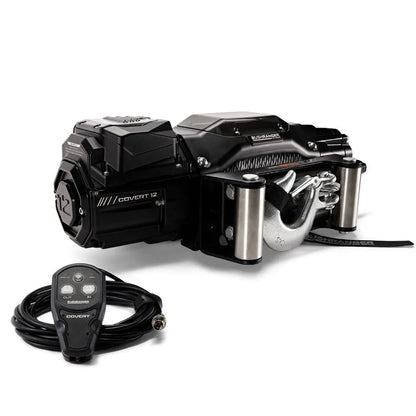 Treuil COVERT 12 Bushranger | 12V | 5443 KG | Cable Acier sur Xperts4x4 Accessoires 4x4 Off-Road