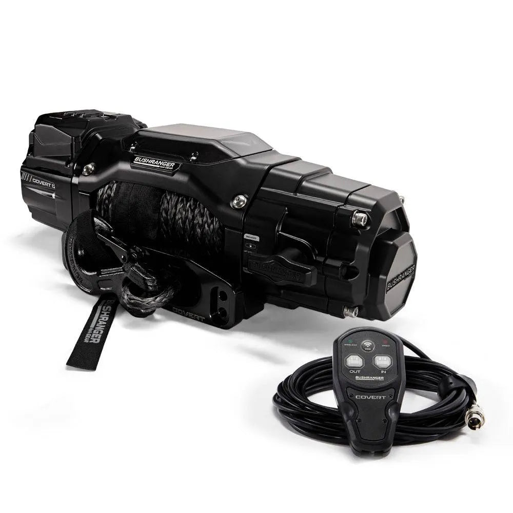 Treuil COVERT 12S Bushranger | 12V | 5443 KG | Synthetique sur Xperts4x4 Accessoires 4x4 Off-Road