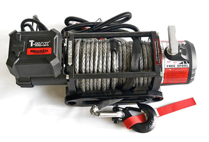 Treuil T-MAX Muscle Fit MW12500 | 5665 Kg | 12V | Cable Synthétique/Plasma sur Xperts4x4 Accessoires 4x4 Off-Road