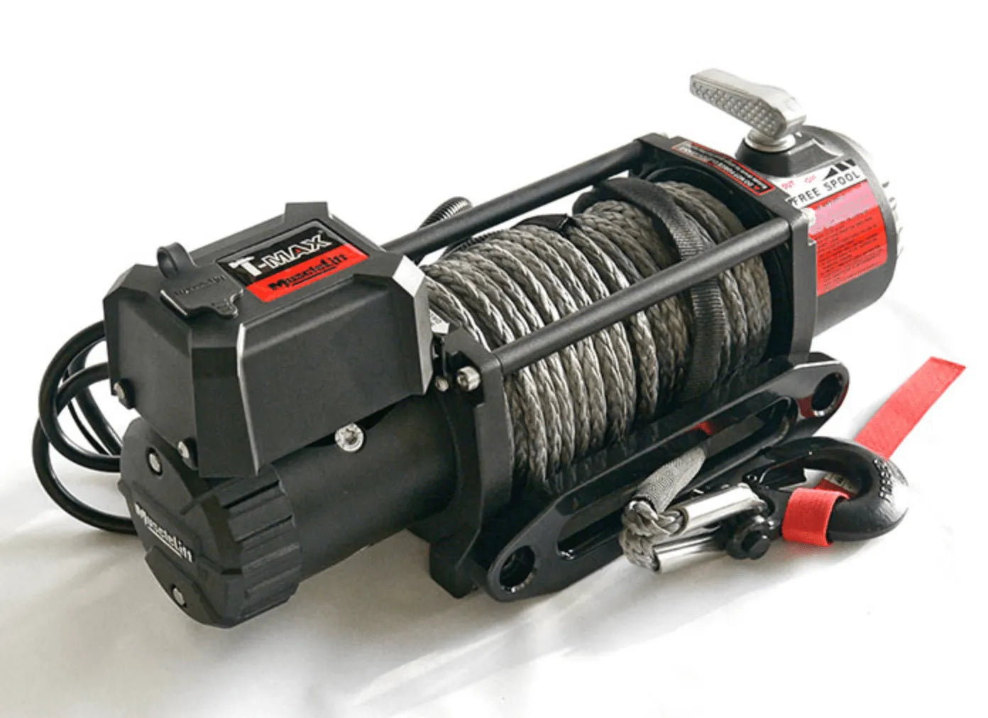 Treuil T-MAX Muscle Fit MW12500 | 5665 Kg | 12V | Cable Synthétique/Plasma sur Xperts4x4 Accessoires 4x4 Off-Road