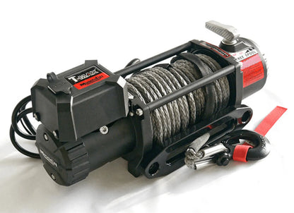 Treuil T-MAX Muscle Fit MW12500 | 5665 Kg | 12V | Cable Synthétique/Plasma sur Xperts4x4 Accessoires 4x4 Off-Road
