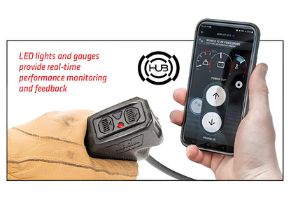 Treuil Warn Zeon XP10S 4,5T 12V avec corde synthétique et fonction Bluetooth, pour récupération tout-terrain.