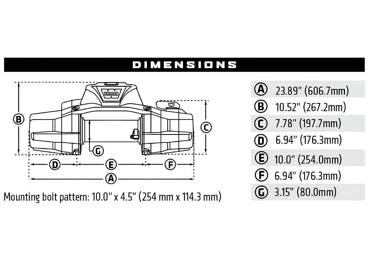 Treuil Warn Zeon XP10S 4,5T 12V avec corde synthétique et connectivité Bluetooth, conçu pour le dépannage tout-terrain.