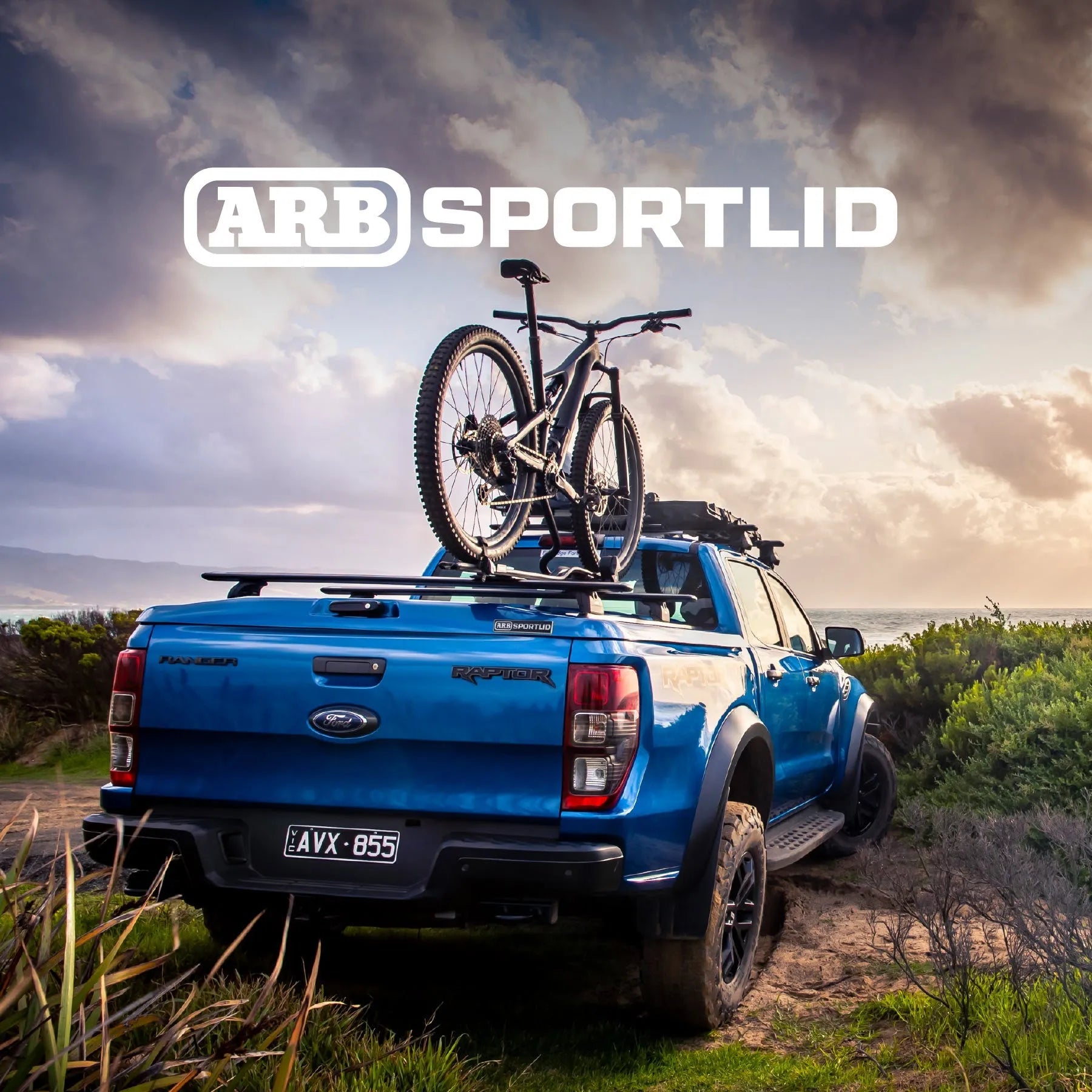 Couvre benne coffre - Sportlid V ARB + système de rails - Ford Ranger 2012+ / Raptor 2018+ sur Xperts4x4 Accessoires 4x4 Off-Road